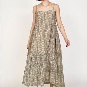 MIRTH Clemente Dress in Trellis Petal size Large